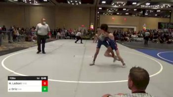 113 lbs Consi Of 16 #1 - Michael Ladkani, Tesoro HS vs Jeremy Ortiz, San Dimas