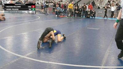 75 lbs 1st Place Match - Paxton Fellows, Firebird Trained Wrestling Club vs Aksel Polson, Thermopolis Wrestling Club