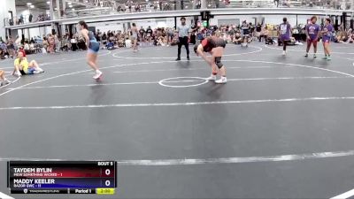 138 lbs Round 2 (8 Team) - Taydem Bylin, MGW Something Wicked vs Maddy Keeler, RaZor GWC