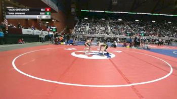 2A-132 lbs Cons. Round 3 - Jack Gustafson, Hulett vs Sam Loyning, Rocky Mountain