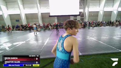 92 lbs Semifinal - Devin Garcia, ID vs Wesston Allen, WY