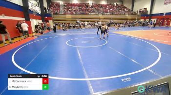 90 lbs Semifinal - Jordan McCormack, Mojo Grappling Academy vs Callen Mayberry, Bristow Youth Wrestling