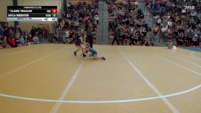 60 lbs Round 1 - Claire Traxler, Pinnacle Wrestling Club vs Jayla Webster, Victory School Of Wrestling