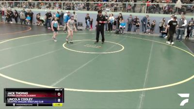 77 lbs Round 1 - Lincoln Cooley, Soldotna Whalers Wrestling Club vs Jack Thomas, Pioneer Grappling Academy