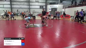 61 kg Round Of 64 - Derrick Cardinal, Jackrabbit Wrestling Club vs Thomas Maddox, Bulls Wrestling Club