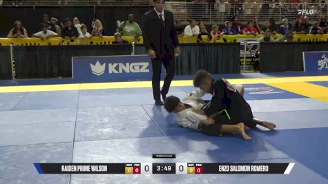 Enzo Salomon Romero vs Raiden Prime Wilson 2025 Pan Kids Jiu-Jitsu IBJJF Championship