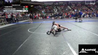 115 lbs Champ. Round 1 - Cash Pitts, Bourbon County vs Keaton Nelson, Manhattan