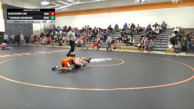 B-19 lbs Quarterfinal - Damian Manning, Mt. Pleasant Wrestling Club vs Alexavier Lee, Big Game Wrestling Club