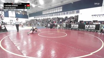115 lbs Cons. Round 1 - Victoria Romero, Santa Fe vs Kilee Velasco, North Torrance