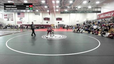 138 lbs Consi Of 8 #2 - Deron Daley, Granby/East Granby vs Grant Bolton, St Joseph