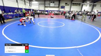 94 lbs Quarterfinal - Henry Santini, Red Roots WC vs Joseph Pellicci, Bitetto Trained