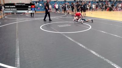 113 lbs Semis - Titan Kampe, Cougar Wrestling Club vs Logan Dumas, Fighting Squirrels Wrestling Club