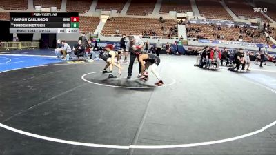 D1-132 lbs Champ. Round 1 - Aaron Callirgos, Desert Ridge High School vs Kaiden Dietrich, Boulder Creek High School