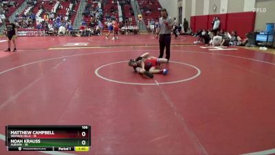 106 lbs Placement (16 Team) - Noah Krauss, Auburn vs Matthew Campbell, Vestavia Hills