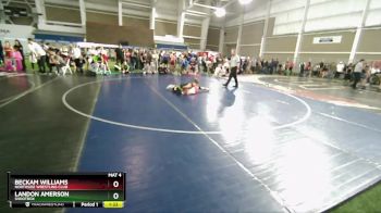 88 lbs Cons. Semi - Beckam Williams, Northside Wrestling Club vs Landon Amerson, Shootbox