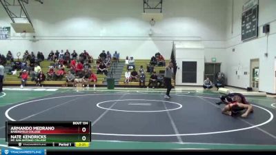 197 lbs Semifinal - Nate Kendricks, Mt. San Antonio College vs Armando Medrano, Bakersfield College