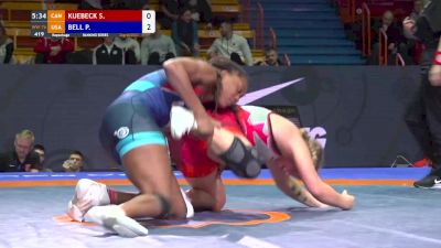 76 kg Precious Bell, USA vs Shauna Kuebeck, CAN