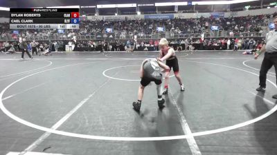 90 lbs Rr Rnd 3 - Dylan Roberts, Claremore Wrestling Club vs Cael Clark, Slyfox Wrestling Academy