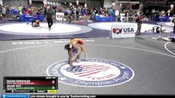 106 lbs Cons. Round 3 - Devin Tait, Temescal Canyon High School Wrestling vs Isaiah Gonzales, South High School Wrestling