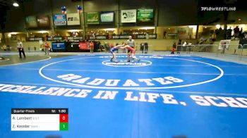 123 lbs Quarterfinal - Alivia Lambert, Southern Oregon Strong vs Zoey Kessler, Team Kansas