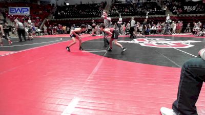 76 lbs Consi Of 8 #2 - Easton Vann, Barnsdall Youth Wrestling vs Lucas Tolander, Team Tulsa Wrestling Club