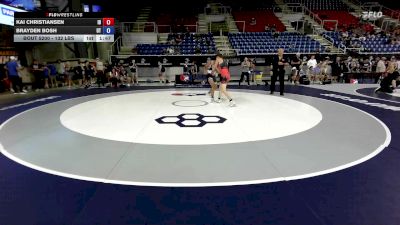 132 lbs Cons. Sub-rd Of 32 - Kai Christiansen, ID vs Brayden Bosh, UT
