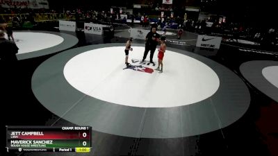 83 lbs Champ. Round 1 - Jett Campbell, LAWC vs Maverick Sanchez, Rough House Wrestling