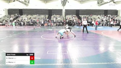 158-H2 lbs Semifinal - Kevin Baran, Olympic vs Jayden Mora, Immortals Wrestling Club