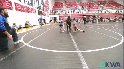 49 lbs Rr Rnd 2 - Raygen Bryant, Prime Wrestling vs Sadie Beavers, Harrah Little League Wrestling