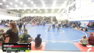 59 lbs Quarterfinal - Abhisri Vatti, Monster Garage vs Ray Lopez, Total Kaos Wrestling Club