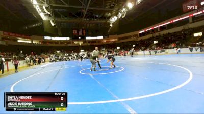 118 lbs Round 2 - Addie Harding, Show Low Jr High School vs Shyla Mendez, Blue Devils