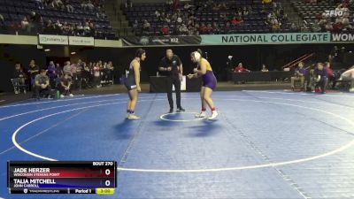 170 lbs Cons. Round 2 - Talia Mitchell, John Carroll vs Jade Herzer, Wisconsin Stevens Point