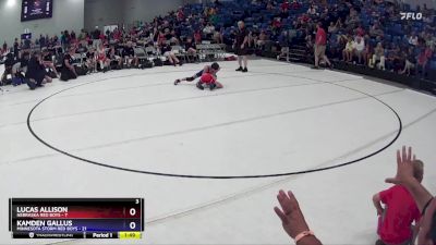 70 lbs Round 2 (4 Team) - Kamden Gallus, Minnesota Storm Red Boys vs Lucas Allison, Nebraska Red Boys