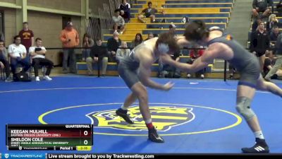 174 lbs Quarterfinal - Sheldon Cole, Embry-Riddle Aeronautical University (Ariz.) vs Keegan Mulhill, Eastern Oregon University (Ore.)