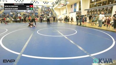 54 lbs Rr Rnd 3 - Ayva Al-Qahtani, Wyandotte Youth Wrestling vs Gracelyn Alber, Barnsdall Youth Wrestling