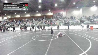 49 lbs Round Of 32 - Wrenley Reynolds, 208 Badgers vs Easton Saltenberger, Patriot Mat Club