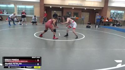 145 lbs Cons. Round 2 - Erick Pineda, Herndon High School Wrestling vs Pahris Petalas, West Springfield HS