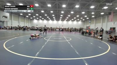 56 lbs Rr Rnd 2 - Grant Sauer, Iron Faith Gold - EL vs Mason DeFebbo, 4M Strength - EL