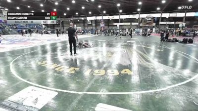 65 lbs Cons. Semi - Ryatt Hansen, Black Hills Wrestling Academy vs Benjamin Roberts, Spearfish