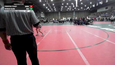 132 lbs Cons. Round 1 - Roman Kline, Bentonville West vs Preston Fohey, Hannibal