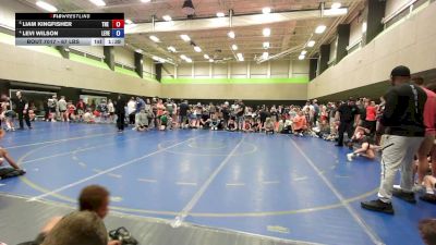 67 lbs Quarterfinal - Liam Kingfisher, The Storm Wrestling Center vs Levi Wilson, Level Up Wrestling Center