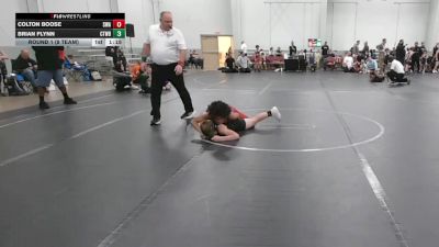 100 lbs Round 1 (8 Team) - Brian Flynn, CTWHALE Blue vs Colton Boose, Savage WA