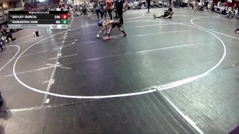 51-52 lbs Semifinal - Zayley Garcia, Chadron Junior Wrestling Club vs Samantha Ham, Nebraska Wrestling Academy