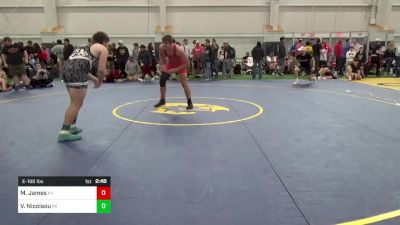 E-190 lbs Consi Of 16 #2 - Marcus James, KY vs Vincent Nicolaou, MI