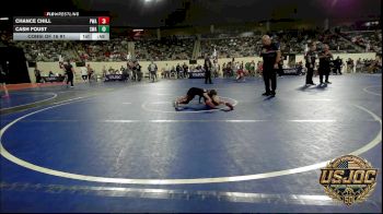 55 lbs Consi Of 16 #1 - Chance Chill, Perry Wrestling Academy vs Cash Foust, Shelton Wrestling Academy