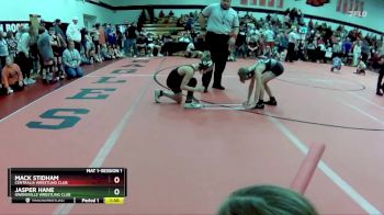 70 lbs Semifinal - Mack Stidham, Centralia Wrestling Club vs Jasper Hane, Owensville Wrestling Club