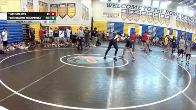 165 lbs Champ. Round 1 - Atticus Dye, Wrestling University vs Konstantin Khaspekian, Caveman