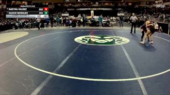 Girls 126 lbs Cons. Round 3 - Raeyna Valdez, Grants vs Alexis Morales, Miyamura