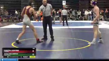 132 lbs Champ. Round 2 - Evan McCarthy, Holy Family vs Dakota Ledford, Laramie