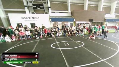 84 lbs Quarters & Wb (16 Team) - Colt Bartell, Stout vs Brex Jensen, South Central Utah